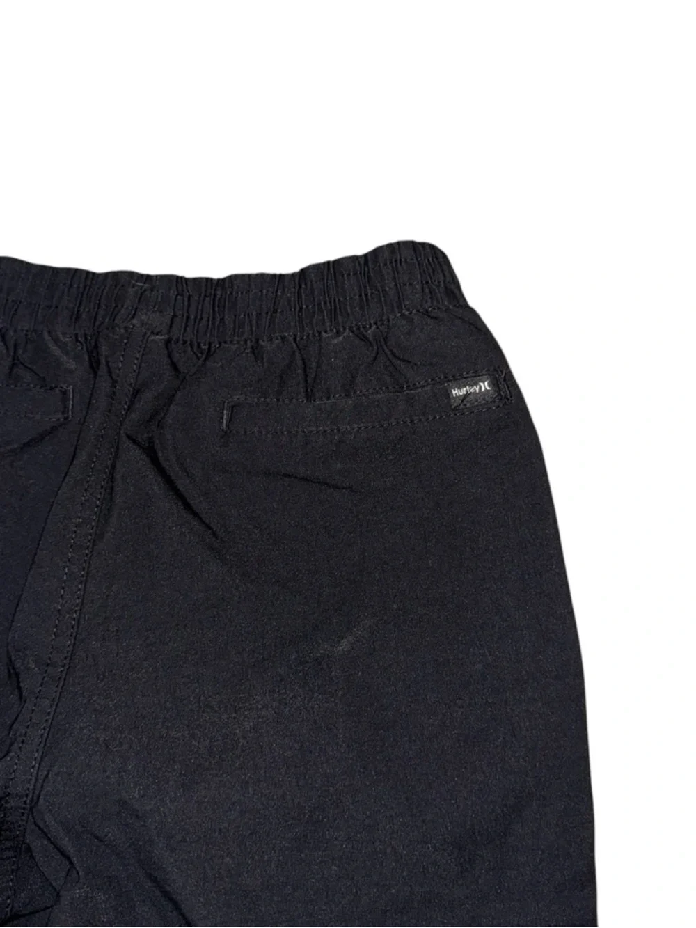 Hurley Boy's Size 14-16 Joggers Track Pants Black Elastic Waistband Nylon